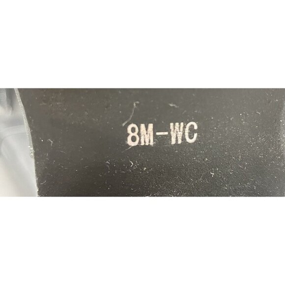 GBG GUESS Womens Black Buckle Accent Round Toe Heel Zip-Up Size: 8M Wide Calf - Picture 7 of 8